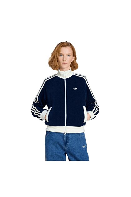 adidas KS7779-K Velour Knıt Tt Kadın Ceket Lacivert - Fiyatı