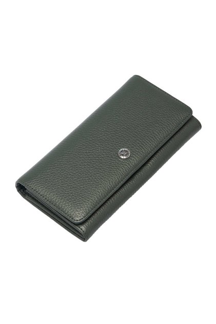Green Genuine Leather Women's Wallet - S1Cb00005818-I5T