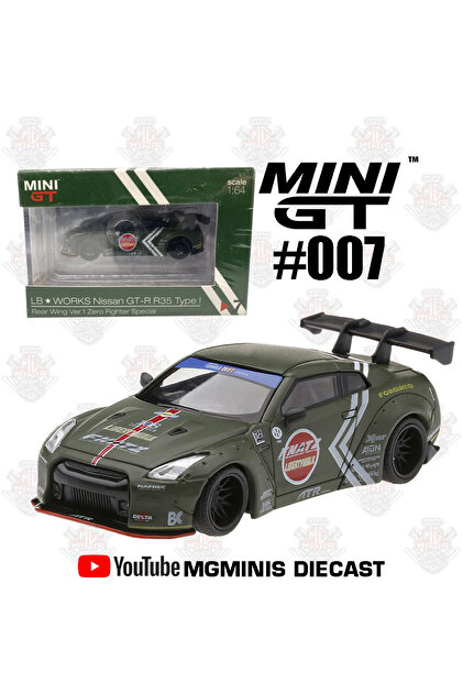 ミニカー MiNiGT LBWORKS Nissan GT-R zero fighter HOT WHEELS MINI GT LB WORKS Nissan GT-R (R35) Zero Fighter Special