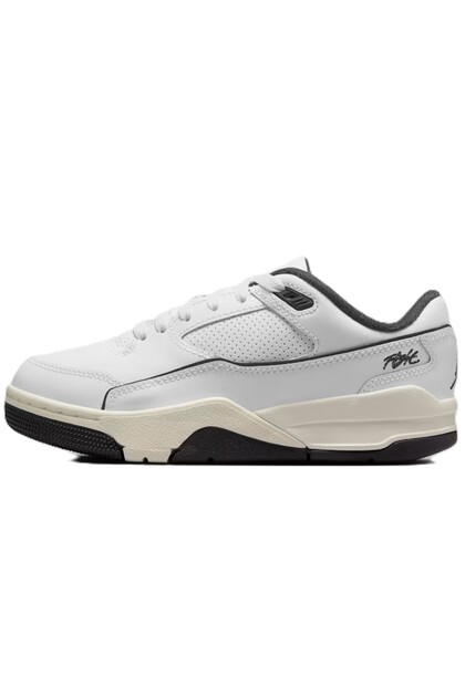 Jordan Flıght Court GS Leather Sneaker Hakiki Deri Günlük Spor Ayakkabı Beyaz