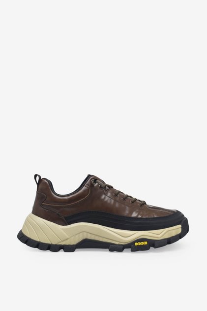 Blg25K570 Brown Men's Tie-Up Casual Shoes