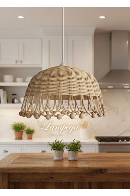 rattan bambu avize