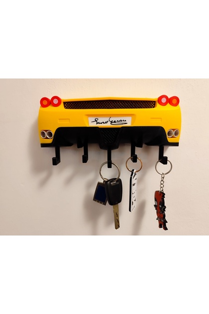 Ferrari Enzo Themed Decorative Keychain Hanger - 3D Printing Wall Decor