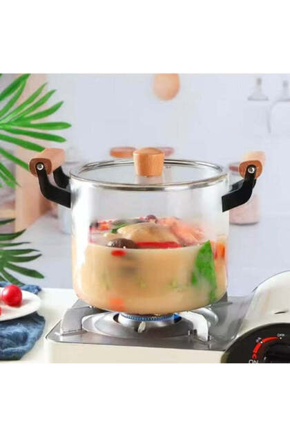 Cratita sticla borosilicata 3.5 L cu capac – rezistenta la temperaturi inalte, ideala pentru gatit s
