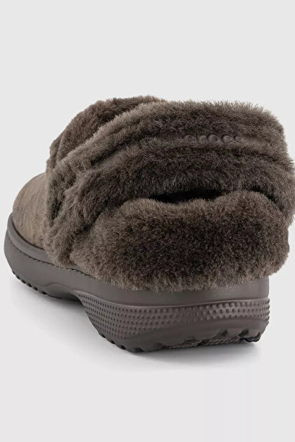Crocs Classic Unfurgettable Suede Clogs Espresso Kadın Terlik