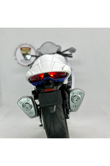 MotoGarage Suzuki Hayabusa GSX R1300 1:9 Diecast – Premium Işıklı