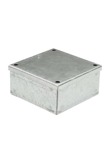 GI Adaptable Box, Plain Galvanised Junction Enclosure (200x200x75mm)