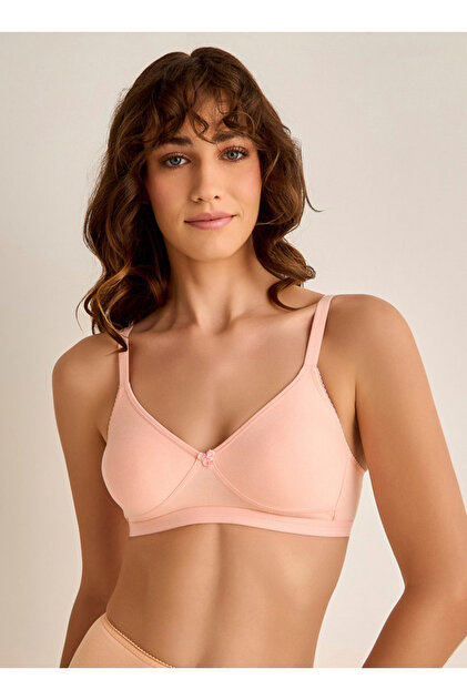 Bow Detail Non-Wired Non-Padded Bra