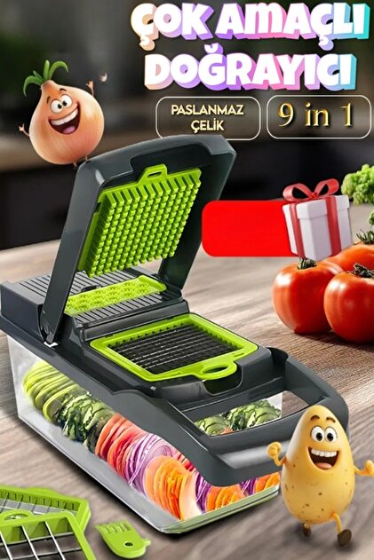 Xolo Çok Fonksiyonlu Sebze Kesici Dilimleyici 9 in 1 Doğrayıcı