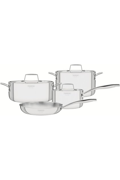 Grano 7-piece stainless steel cookware set with tri-ply body, 65140126