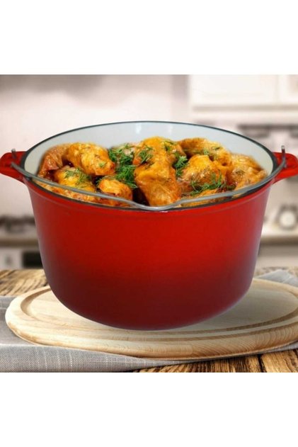 Cazan din fontă emailată de 5 litri COOKING BY HEINNER 25 X 14 CM