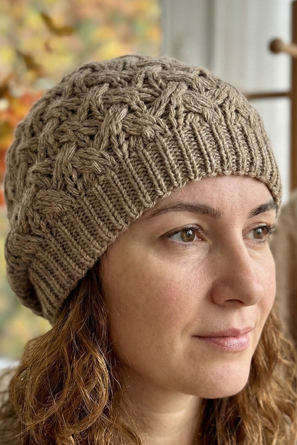 Fluffy Knit Pattern Casual Soft Beanie