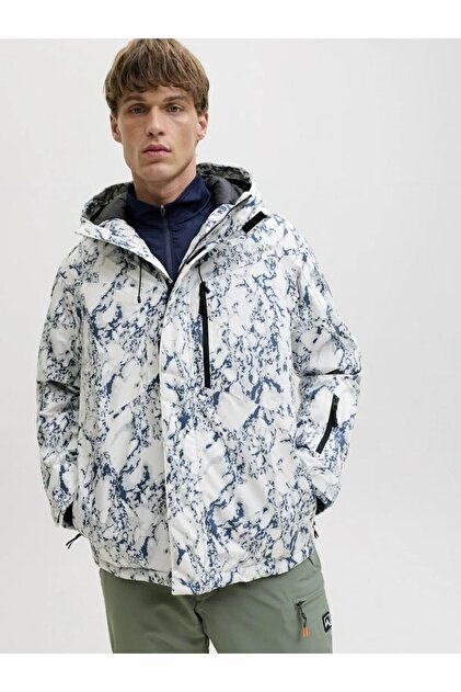 Eveの日グッズ　WHITE SYAKAJYAシャカジャン　Mサイズ Jack & Jones Erkek Beyaz Jjalpes Ski Jacket Aw25 Ceket 12284649