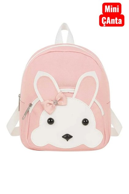Lightweight and Comfortable Mini School Backpack for Nursery and Kindergarten for Ages 0-4 with Little Rabbit Figure
