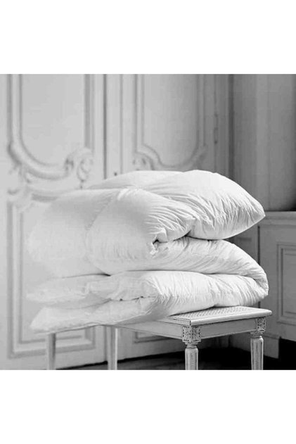 Pilotă matlasată 4 anotimpuri 200x220 cm DHome, bumbac armat, hipoalergenică, albă
