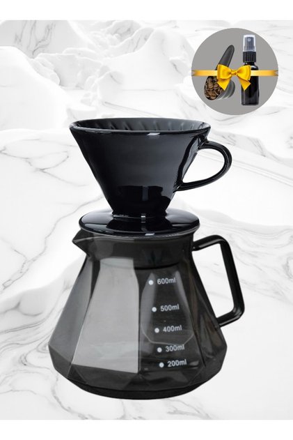 طقم تقطير قهوة 02 اسود