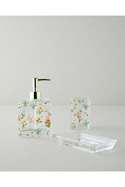 【あり】LE.NAN ルナン　3点セット English Home Jalen 3'lü Set Banyo Seti 16 cm Şeffaf - Fiyatı