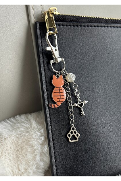 Cat Paw Design Keychain, Handmade Bag Charm Wallet Ornament