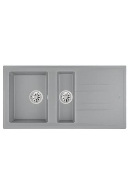 Stone 60 B-TG Metalik Gri Granit Eviye