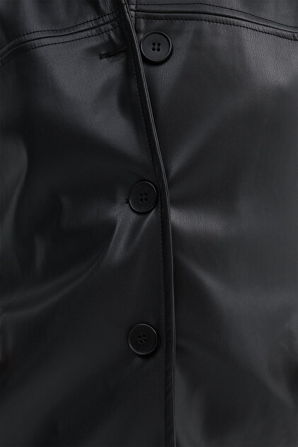 Addax Faux Leather Jacket C17741- Trendyol