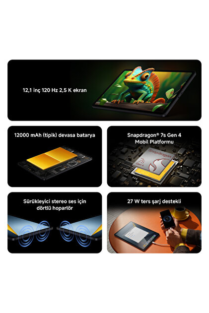 POCO Pad M1 8GB RAM 256GB ROM, Mavi (Xiaomi Türkiye Garantili