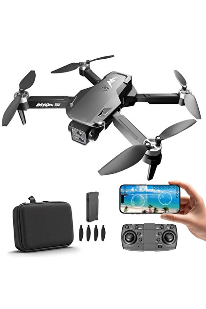 Dronă M10 cu 2 camere, Wi-Fi FPV, pliabilă, transmisie live pe telefon