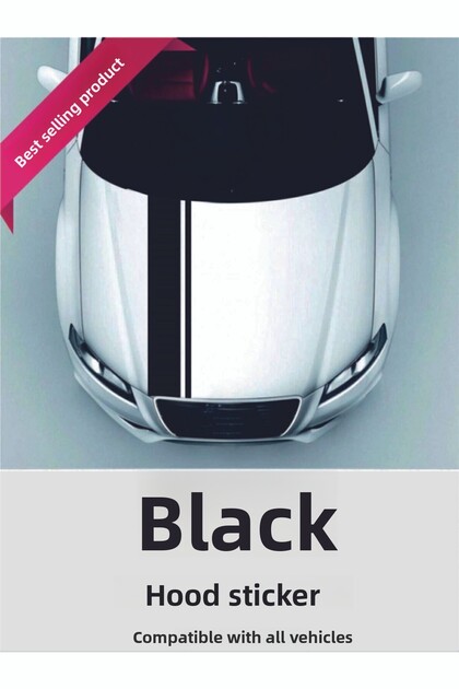 Master Design Dennison Sticker Front Hood Black 068