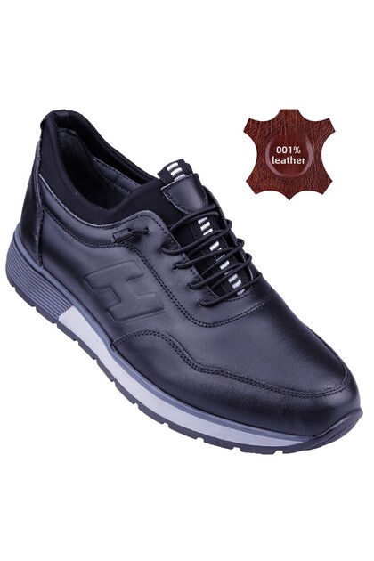 Inside and Outside Genuine Leather Orthopedic Sole Men's Casual Shoes DTC9021
