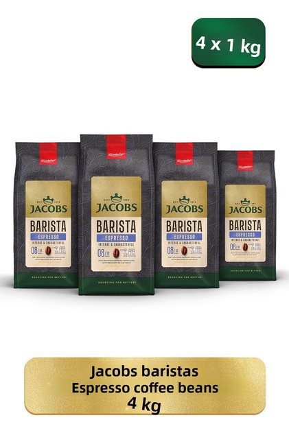 Barista Editions Whole Bean Coffee Espresso 1 kg X 4 Pack