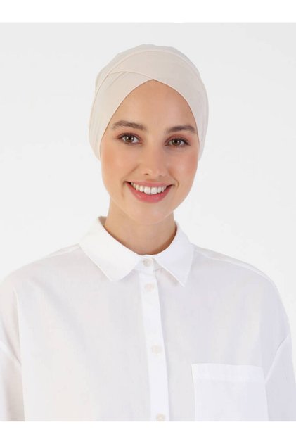 Practical Parisian Cross Bonnet - Ultra Light Cross Bonnet - Beige - (St357), (Id 3435711)