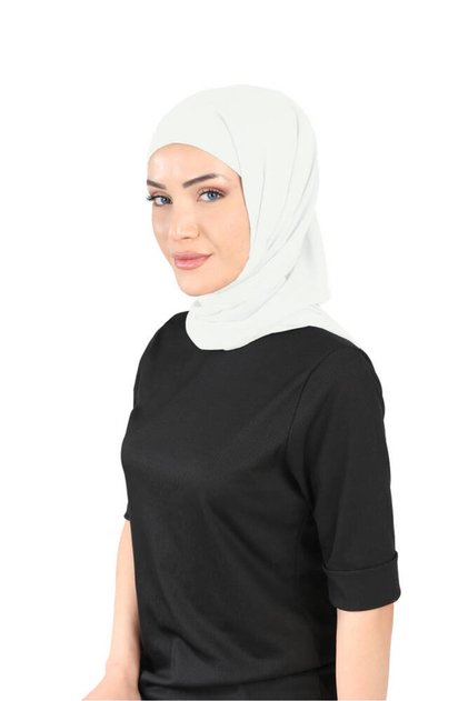 Inner Boneli Chiffon Shawl - Cream - (St136), (Id 2913605)