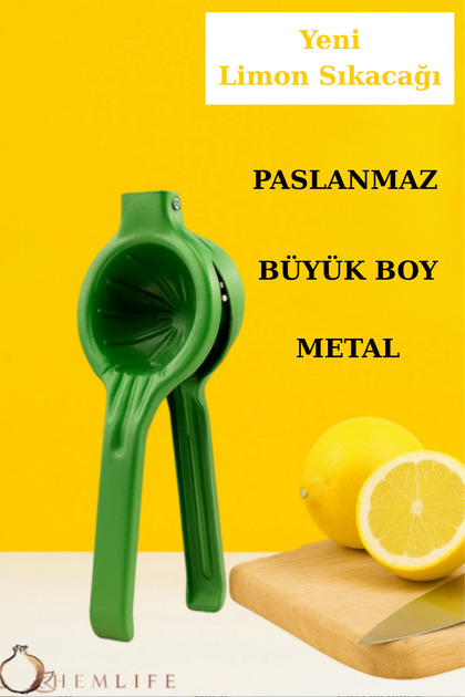 Metal Rustproof Lemon and Citrus Juicer Squeezer with Special Design Pattern Lemon Orange Juicer Green