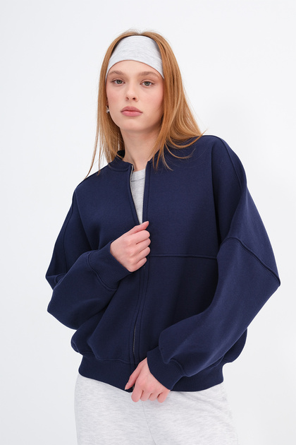 Addax New York Yazılı Şardonlu Crop Sweatshirt S10598-x1 - Fiyatı