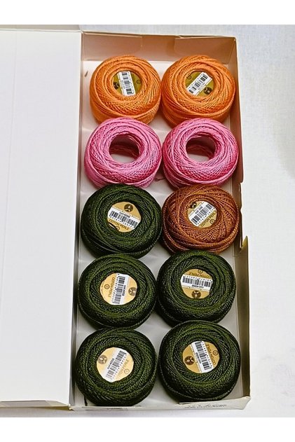 Ören Number 8 Etamin Prayer Rug Embroidery Hand Embroidery Thread Set 10 Colors