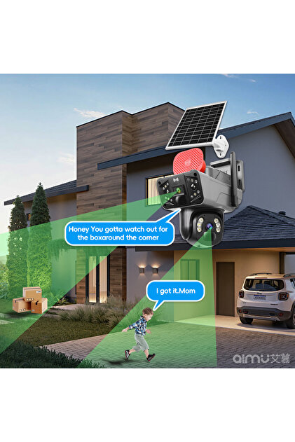 TRCharger Av-s830 Güneş Enerjili Sim Kartlı 4g 6mp Solar Güvenlik