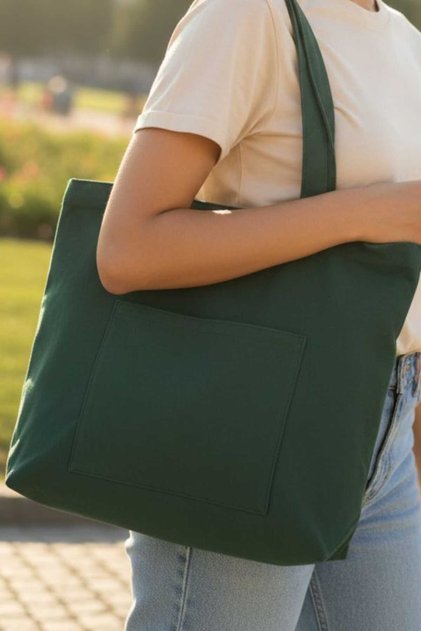 Canvas Double Strap Daily Shoulder Bag