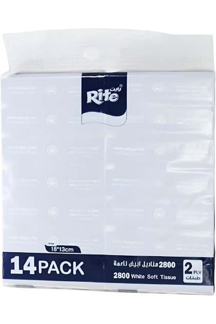 Rite Tissues 12 Boxes 2400 Ostrich Tissues Made from the Finest Wood Fibers
