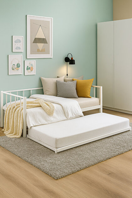 Metaliga Atlas Yavrulu Daybed, Yavrulu Karyola 80x190-90x190