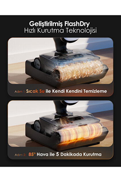 Tineco Floor One S9 Artist Steam Kablosuz Buharlı Akıllı Islak