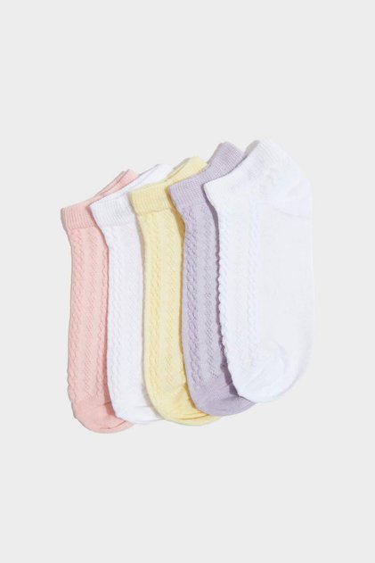 5-Pack Cotton Booties Socks for Girls F9499A8Ns