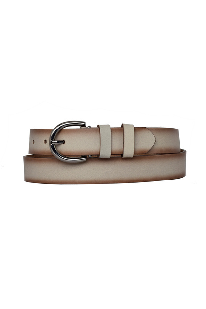 100% Genuine Leather, Black Nickel Buckle Mink Thin Women's Belt, 3cm=3cm-kdn-03