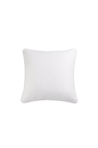 Pernă matlasată antialergică PureDream Coneltex, dimensiuni 40 x 40 cm, pătrată, culoare albă