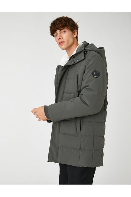 Anorak Inflatable Jacket with Hood and Pocket Detail, Waterproof