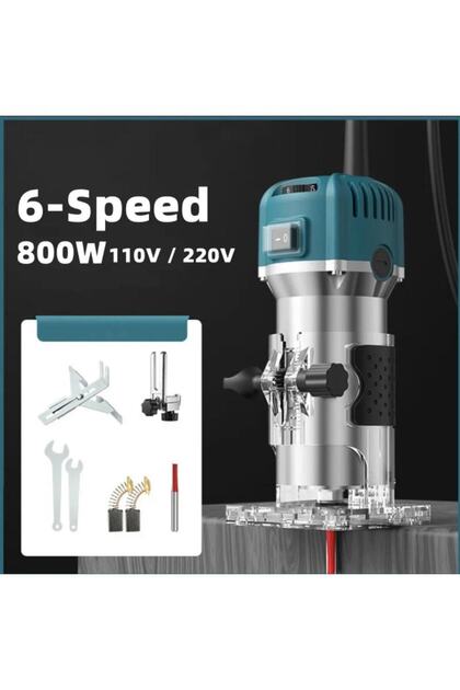 MOONSHOP 600 Watt Profesyonel Formika Traşlama Freze Makinası Ve