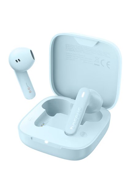 Слушалки за уши Bowie E16, истински безжични, Bluetooth, IPX4, 30 часа живот на батерията, сини