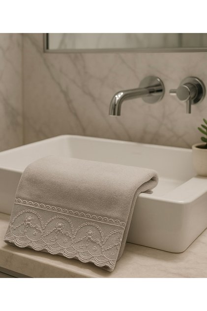 Sadem Gray Velvet Towel 50&90