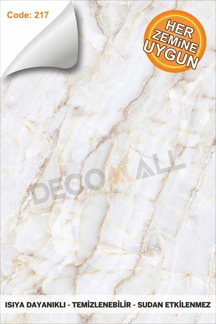 Waterproof Kitchen Bathroom Floor Marble Furniture Tile Adhesive Foil Sticker Covering Code 217