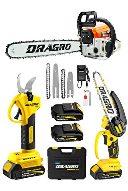 Germany Steel 3'lü Set 7.9 Hp Benzinli Odun Ağaç Kesme Hızar