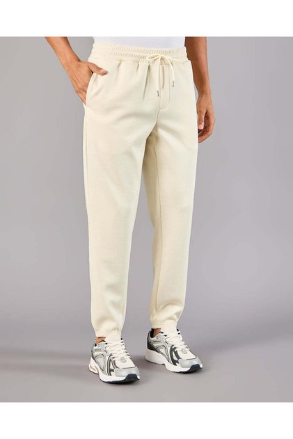Men Cream Modal Track Pants