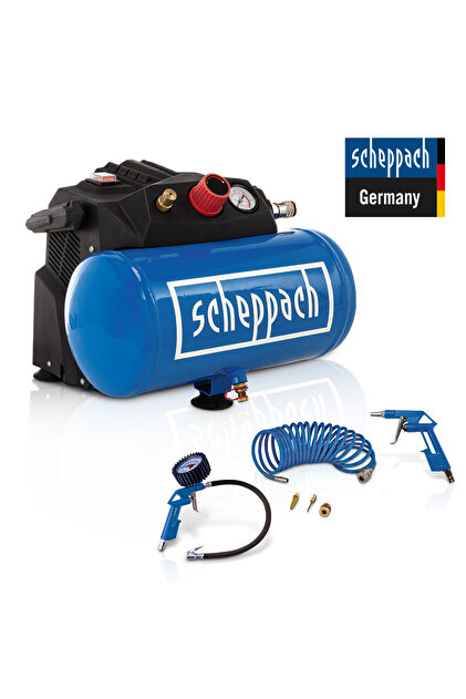 Scheppach HC06 Yağsız Hava Kompresörü 1200 W 8 Bar 6Lt- 5906153901